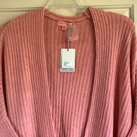 Barefoot Dreams CozyChic Lite Ribbed Shrug Cardi Coral SZ L/XL - Picture 3 of 15